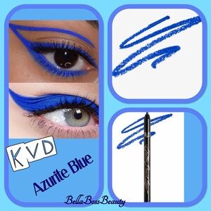 New! Kat Von D Tattoo Pencil Liner Long-Wear Gel Eyeliner - #100 Azurite Blue